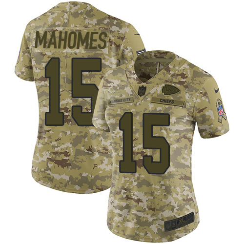 cheap nfl gear uk Women\’s Kansas City Chiefs #15 Patrick Mahomes Camo ...